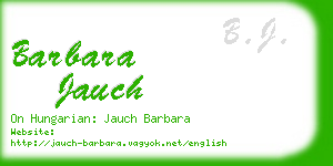 barbara jauch business card